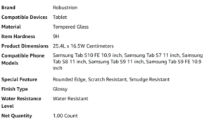  Tempered Glass Screen Protector fact 